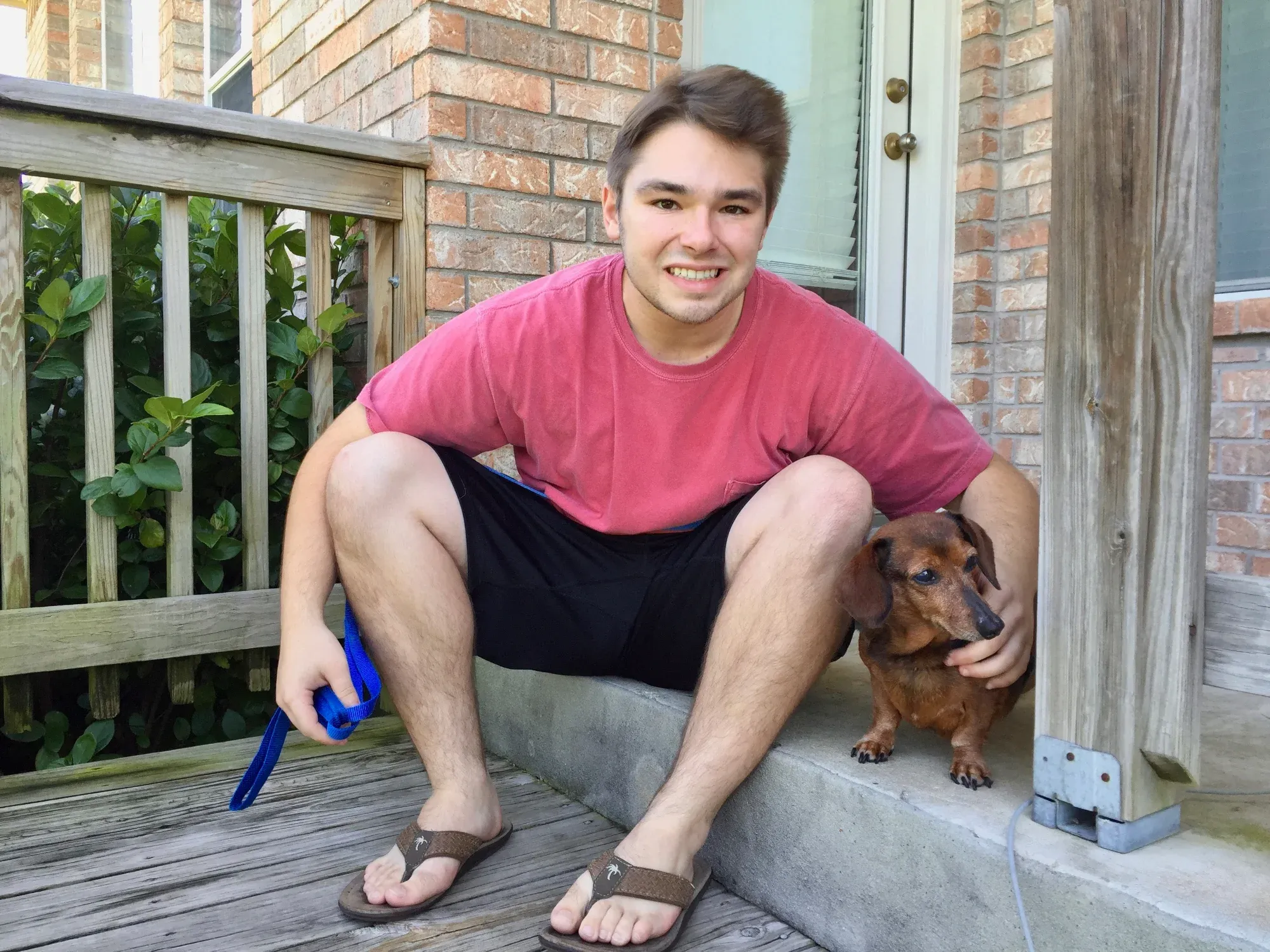 Austin and Blaze the dachshund
