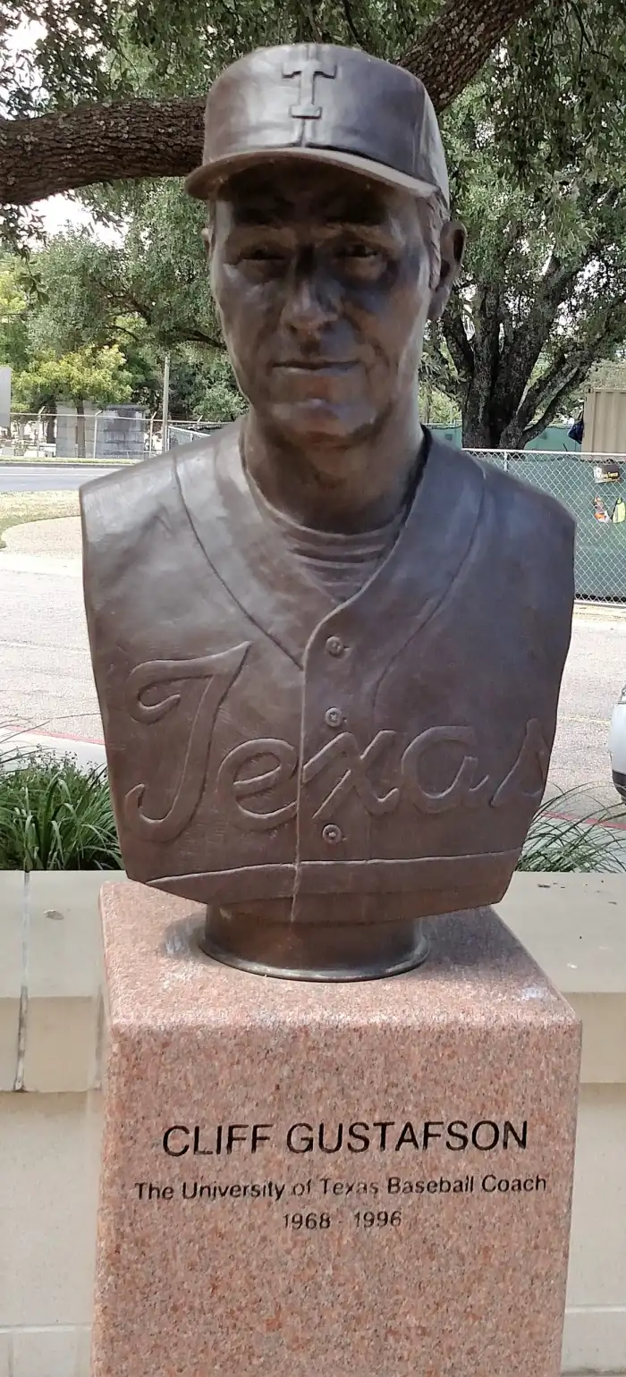 Cliff Gustafson bronze at UFCU Disch-Falk Field